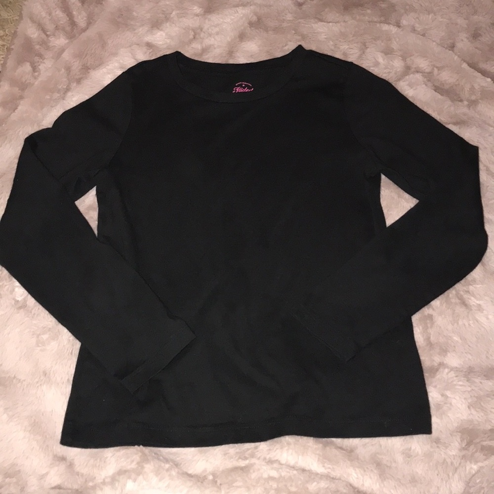 A plan black shirt
